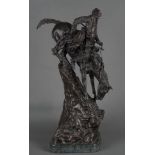 Mountain Man. Bronze, seitl. bez., H=72,5 cm.