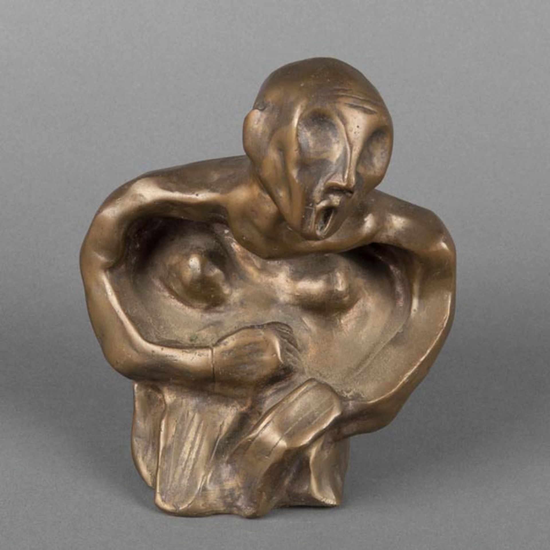 Werner Heinrich Nehring (1942-2013). Der Schrei. Bronze, H=17,2 cm.