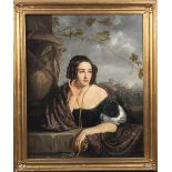 A. Coquilhat (Meister des 19. Jhs.). Porträt der Alexandra Amalie Prinzessin von Bayern. Öl/Lw.,