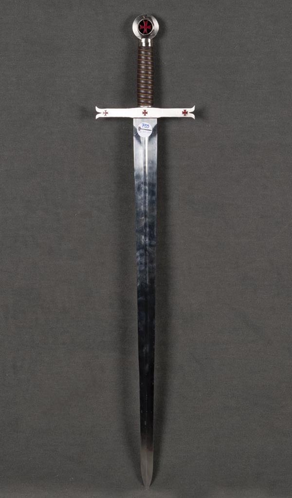 Schwert mit Malteserkreuzen, L=77,5 / 98,5 cm.