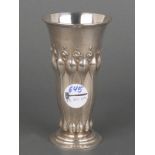 Jugendstil-Vase. Deutsch um 1900. 800er Silber, ca. 187 g, H=15,5 cm.