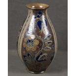 Vase. Merkelbach-Grenzhausen 20. Jh. Keramik, bunt glasiert, H=57,5 cm. Provenienz: Kloster