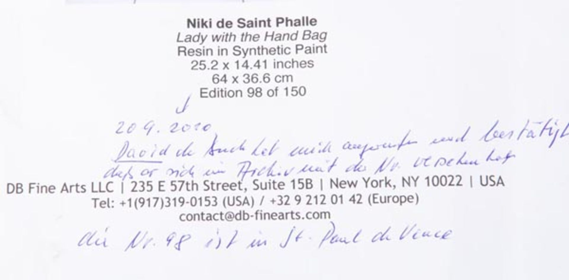 Niki de Saint Phalle (1930-2002). Lady with handbag. Kunstharz bzw. Polyester mit - Bild 9 aus 10