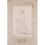 Italienischer Meister des 18. Jhs. Antonio Morosini. Tuschfederzeichnung, mittig bez., hi./Gl./