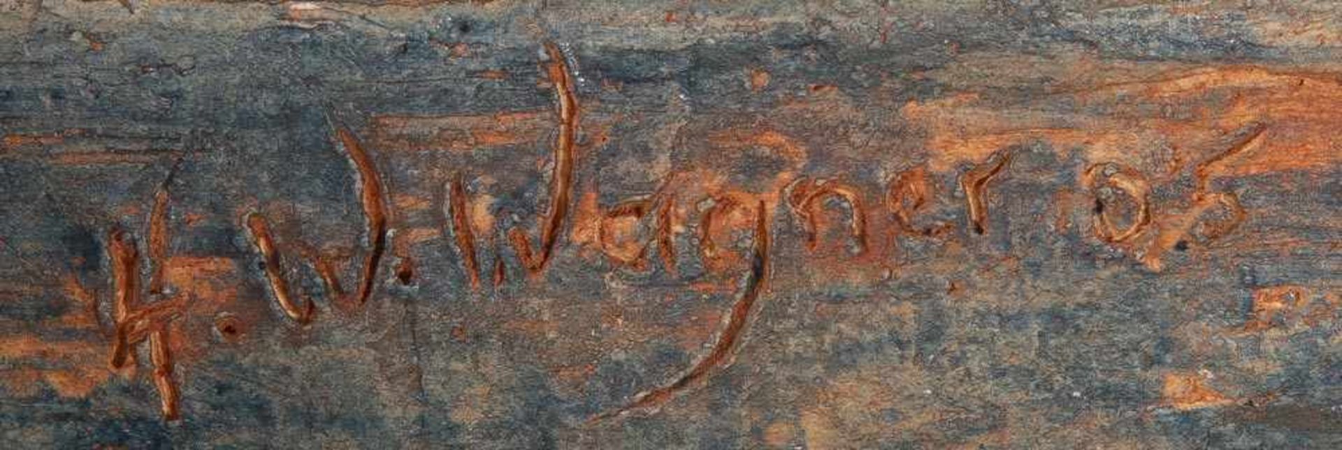 Hilla Wolf-Wagner (geb. 1949). Frauenbüste auf Pfeiler. Terracotta, bunt bemalt, H=66 cm.- - -25. - Bild 2 aus 2