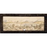 Bildsticker des 19./20. Jhs. Panorama von Luzern, Schweiz 1912 / VI, verso bez., hi./Gl./