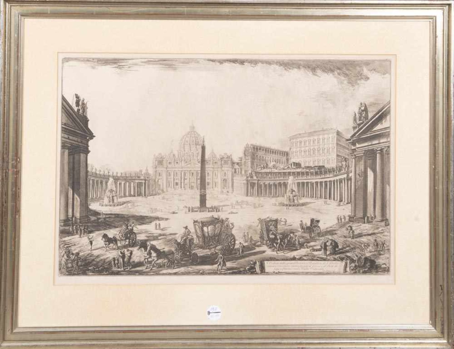 Giovanni Battista Piranesi (1720-1778). Veduta della gran Piazza e Basilica di S. Pietro.