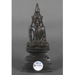 Buddha. Thailand. Bronze, brüniert, H=22 cm.- - -25.00 % buyer's premium on the hammer price, VAT