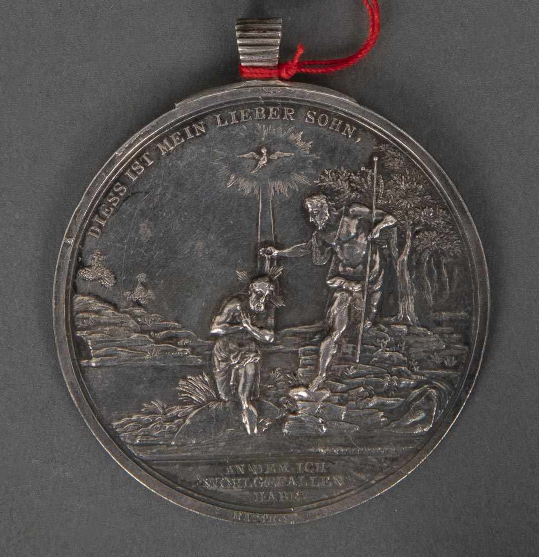 Taufmedaille um 1800. Silber.- - -25.00 % buyer's premium on the hammer price, VAT included