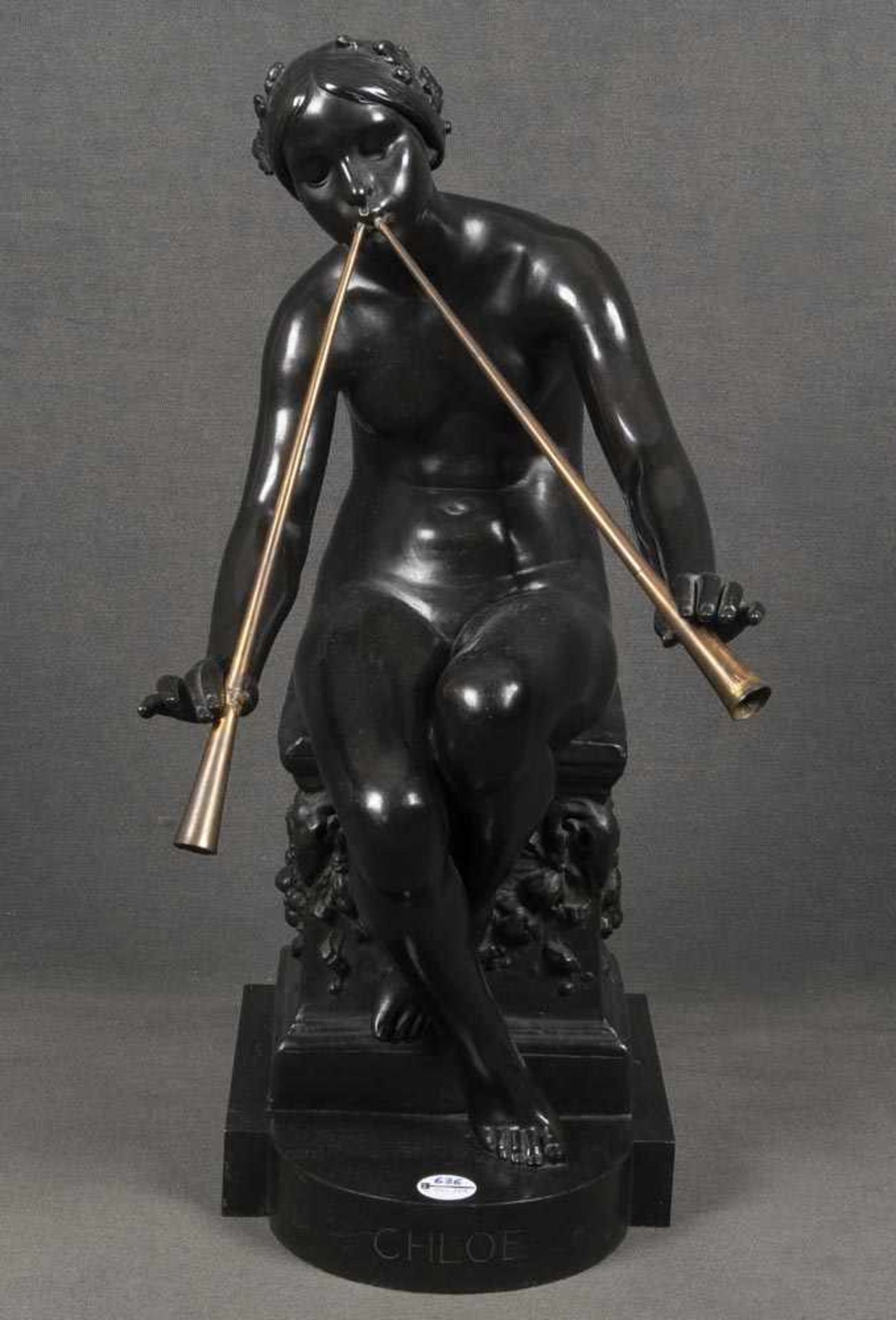 Heinrich Wadere (1865-1950). Chloe. Bronze, bez., seitl. sign., H=63,7 cm.- - -25.00 % buyer's