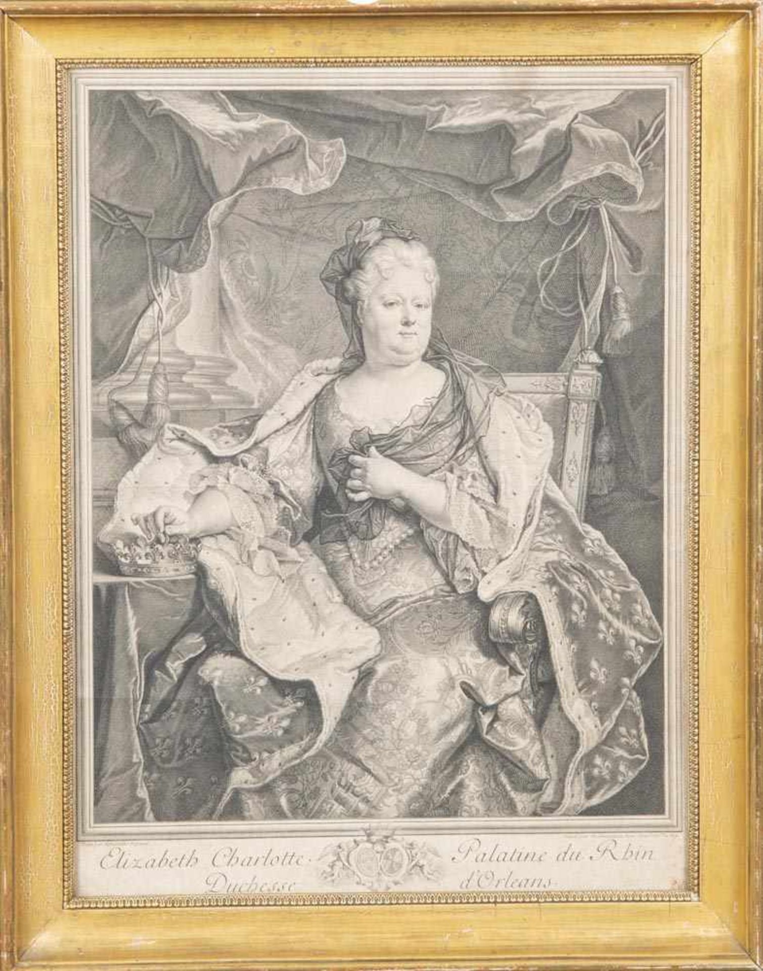 Charles Louis Simonneau (um 1645-1728). Elisabeth Charlotte Palatine du Rhin, Duchesse d'