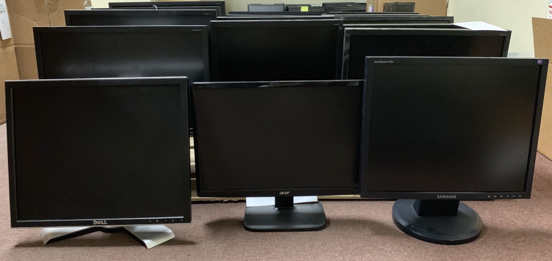 28 MONITORS - DELL 1908FPC, SAMSUNG SYNC MASTER 940N, ACER V195WL, V193W, V173, B193WL, B193W - Bild 3 aus 3