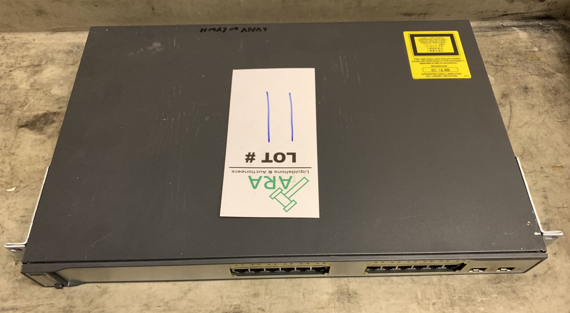 CISCO CATALYST 3750 SERIES POE 24-PORT NETWORK ETHERNET SWITCH - Image 4 of 4