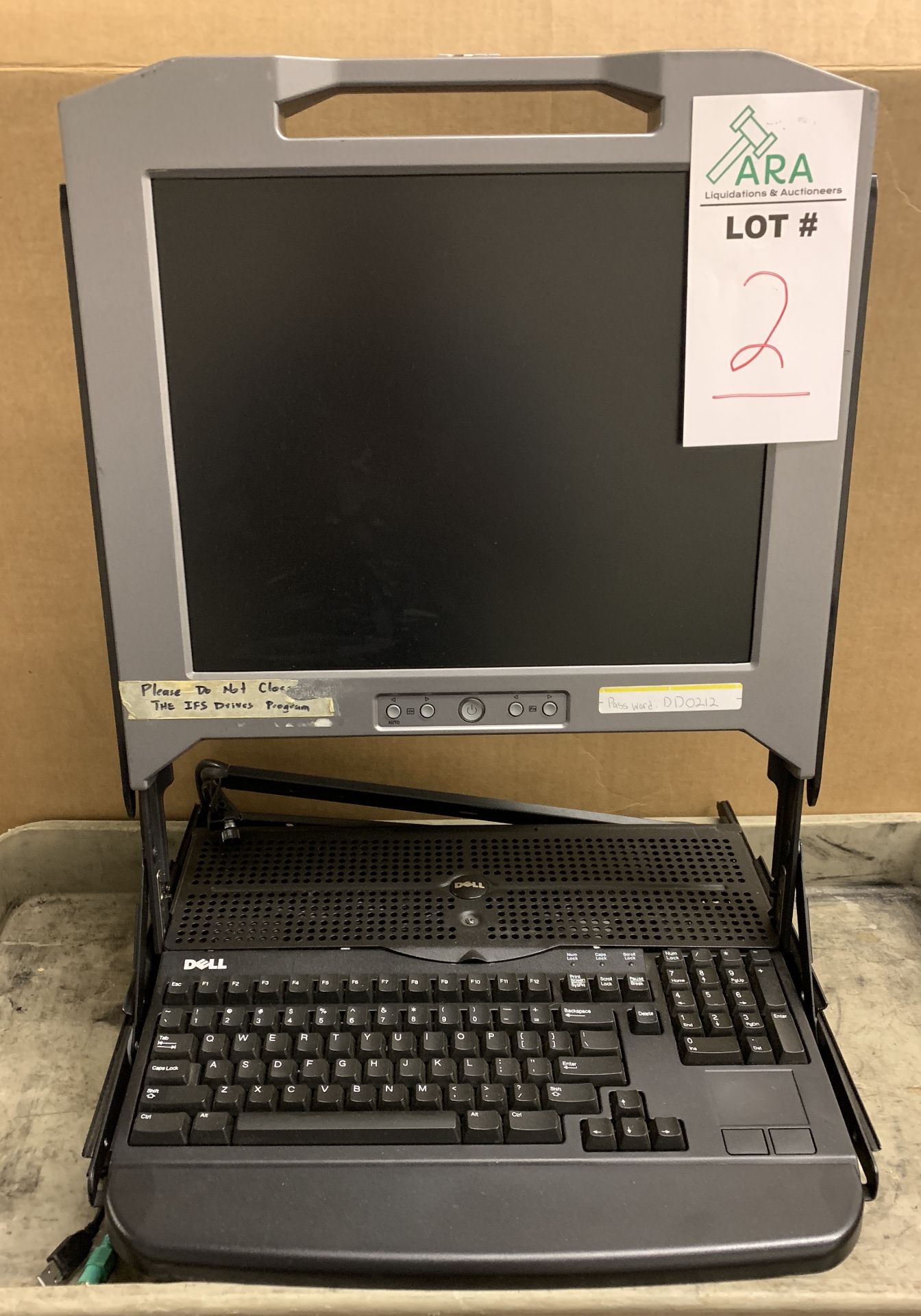 Dell 17FD Mountable LCD Console P/N: PDJCN