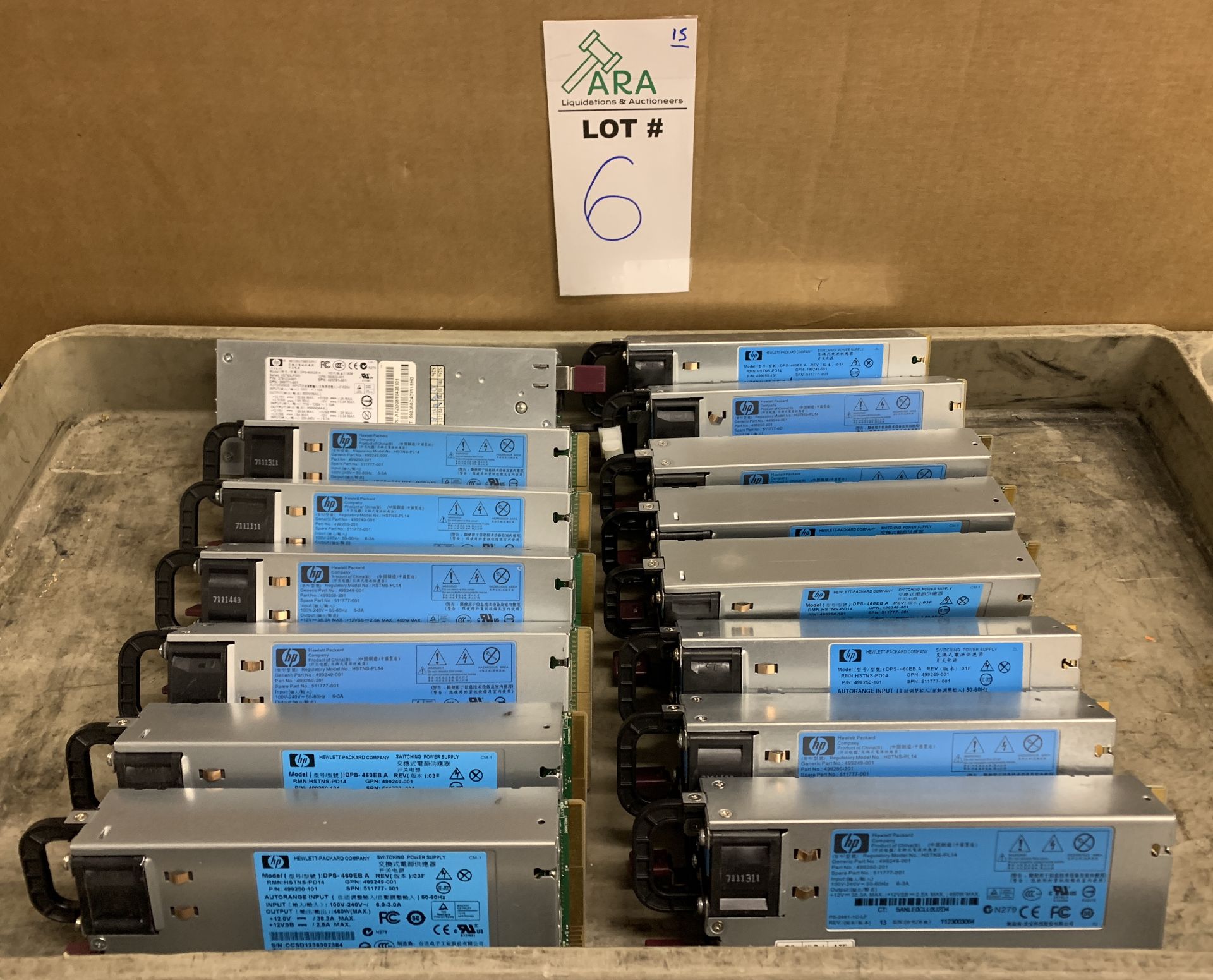 15 HP SERVER POWER SUPPLIES - Image 2 of 3