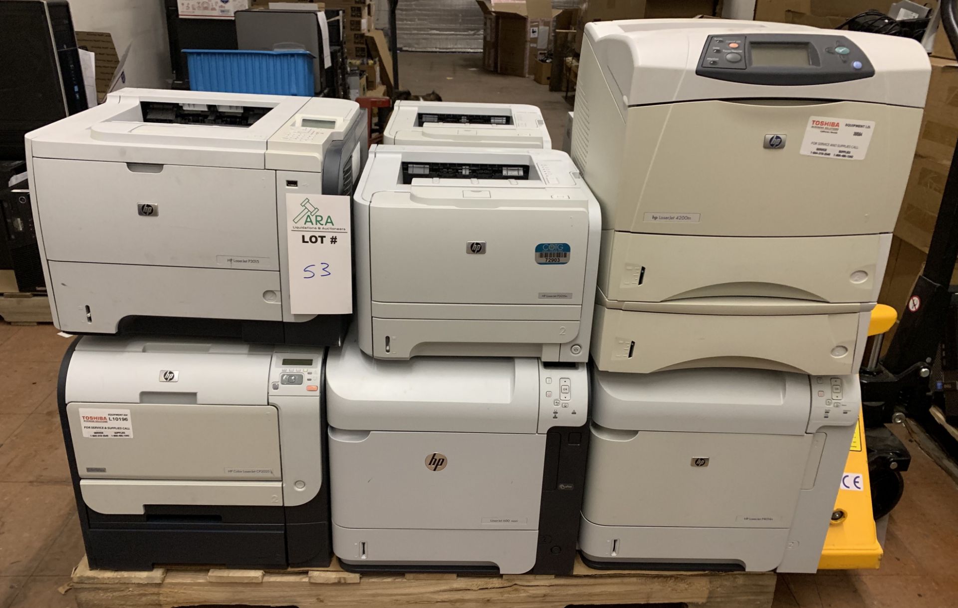 6 LARGE OFFICE COMMERICAL PRINTERS ALL WORKING