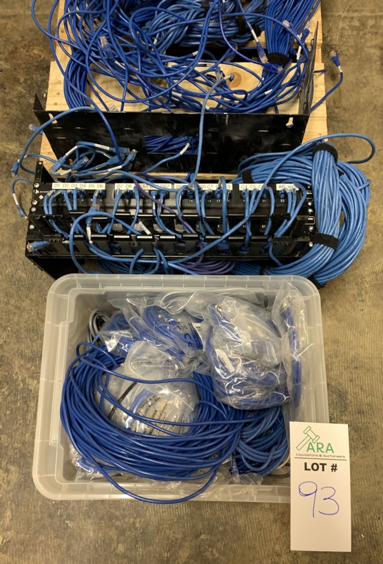 NETWORKING RACKING GEAR AND LOTS OF CABLE FOR GEAR - Image 2 of 4