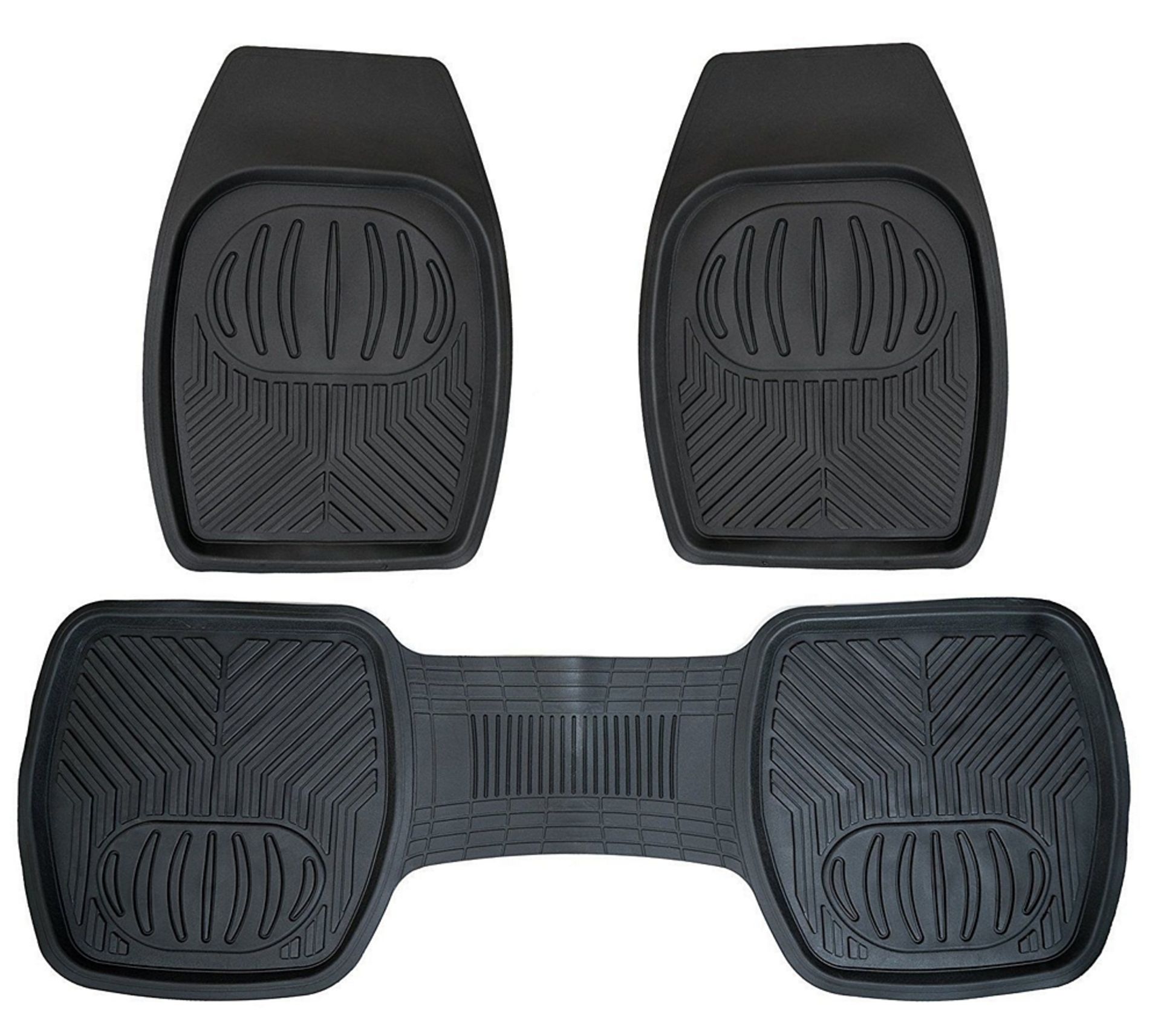 8 SETS Drisen Heavy Duty All Season Deep Dish 3 Piece Rubber Floor Mats for Cars SUV   Built for