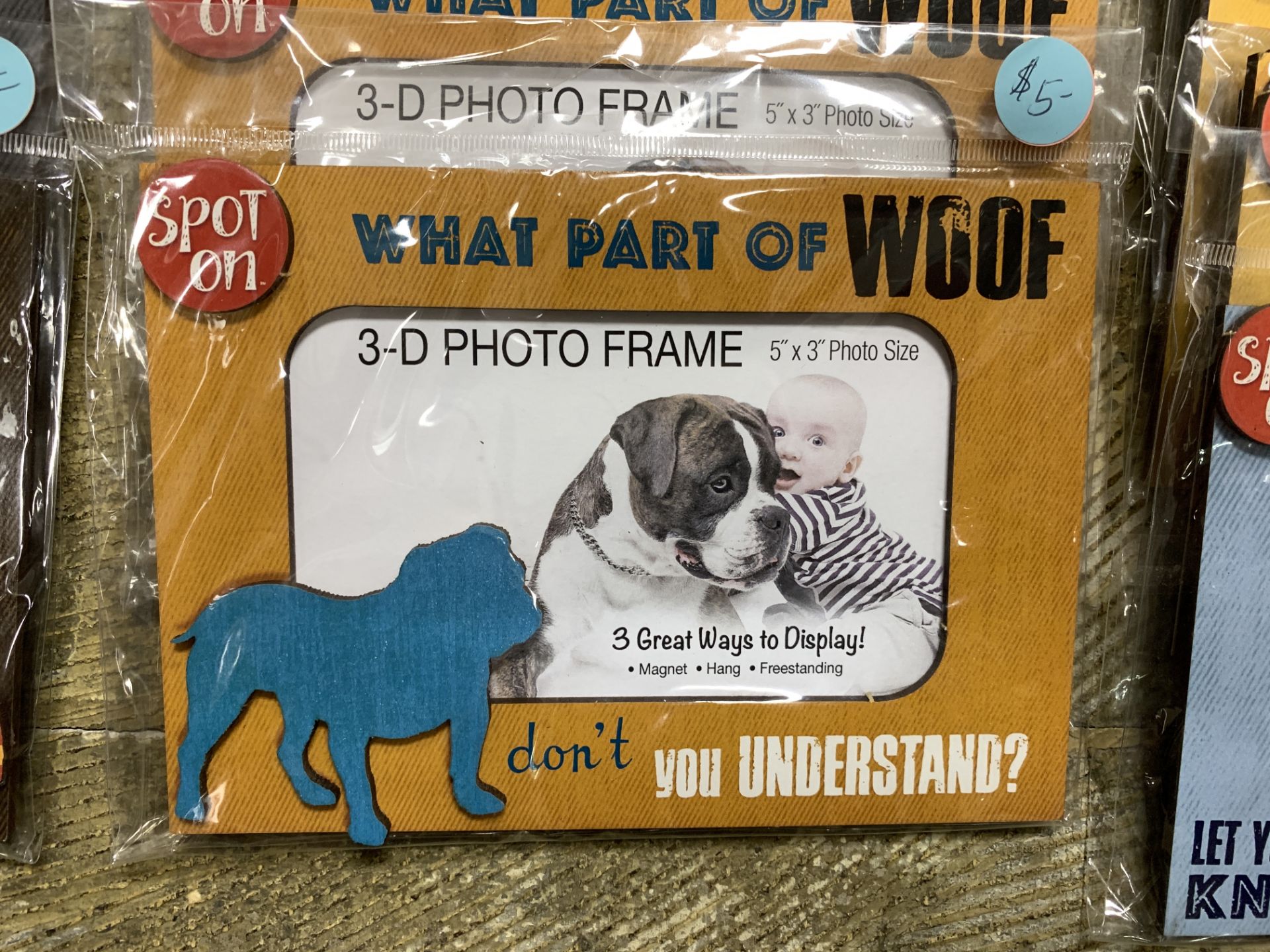 LOT OF 30++ PHOTO FRAMES IN PACKAGING, 'SPOT ON' DOG PET THEMED, MANY DIFFERENT FUNNY SAYINGS AND - Image 5 of 7