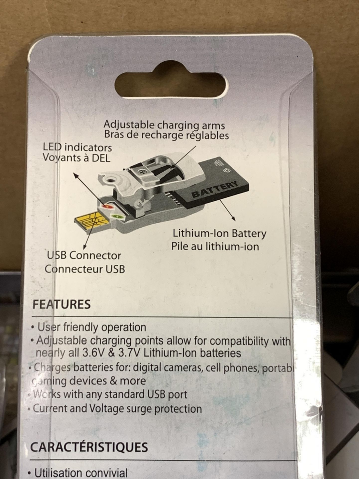 LOT OF 55 UNIVERSAL CLIP USB BATTERY CHARGERS BY FIDELITY ELECTRICS, ADJUSTABLE CHARGING POINTS - Image 4 of 4