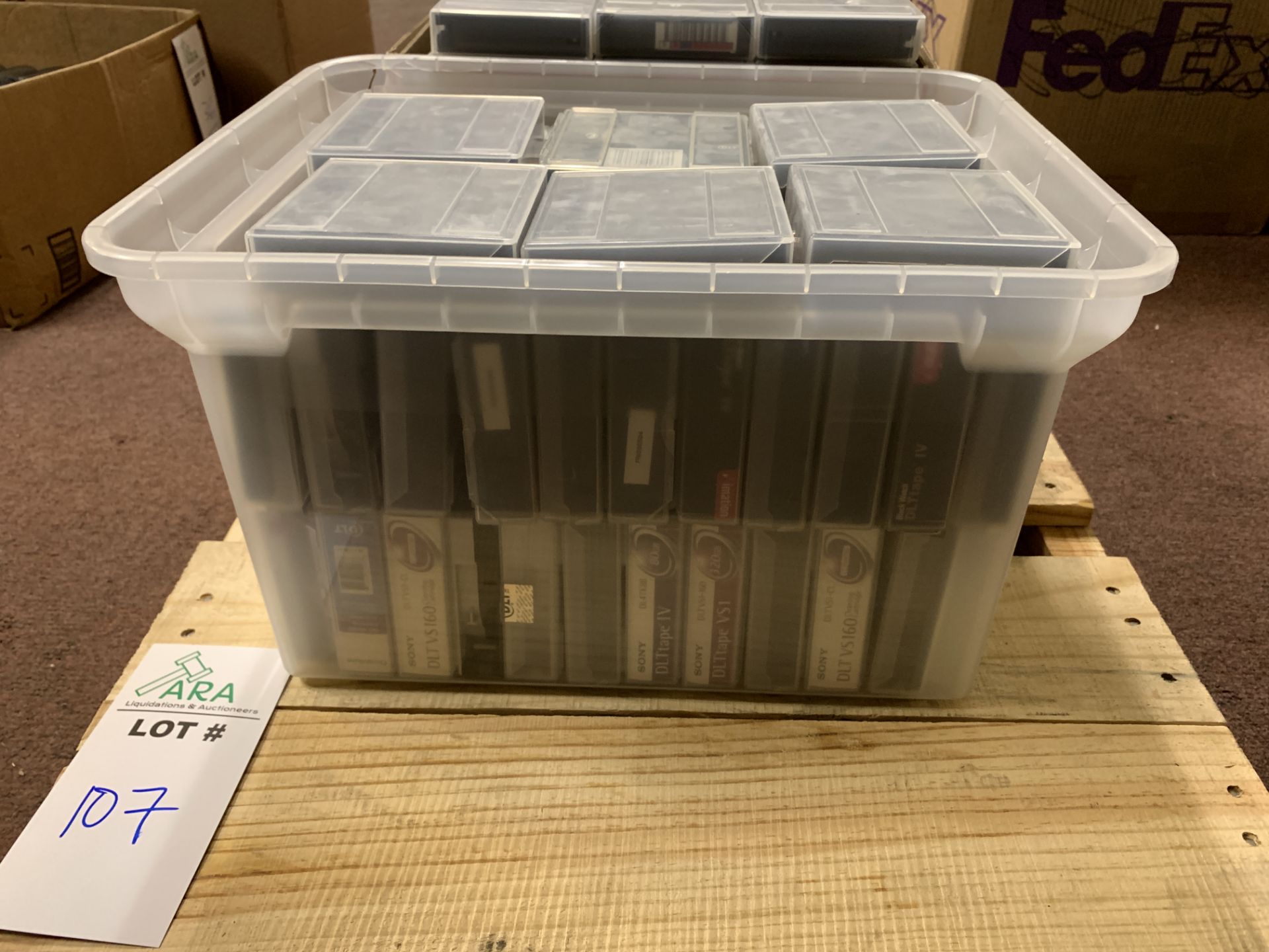 LOT OF 125+ IMATION DLT TAPE IV CARTRIDGES. ALL ITEMS ARE SOLD AS IS UNTESTED BUT CAME FROM A - Image 5 of 6