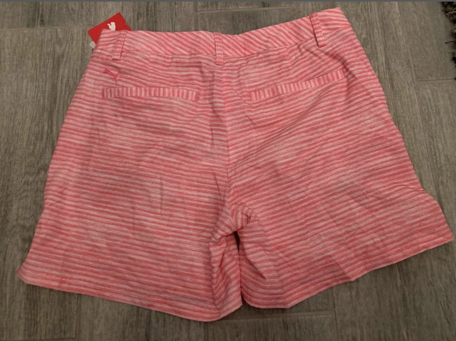 307 New Tagged PUMA Pink & White Women's Shorts, Retail on tag $75, We are offered under $3.26 EA! - Image 5 of 5
