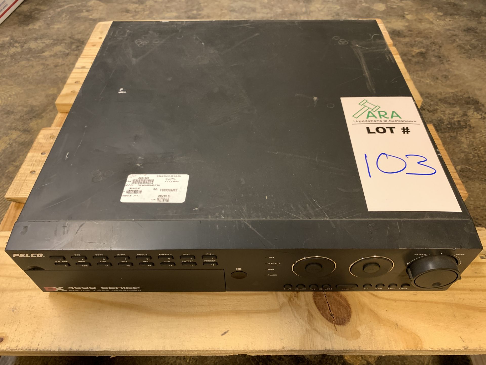 PELCO DX 4600 SERIES DIGITAL VIDEO RECORDER