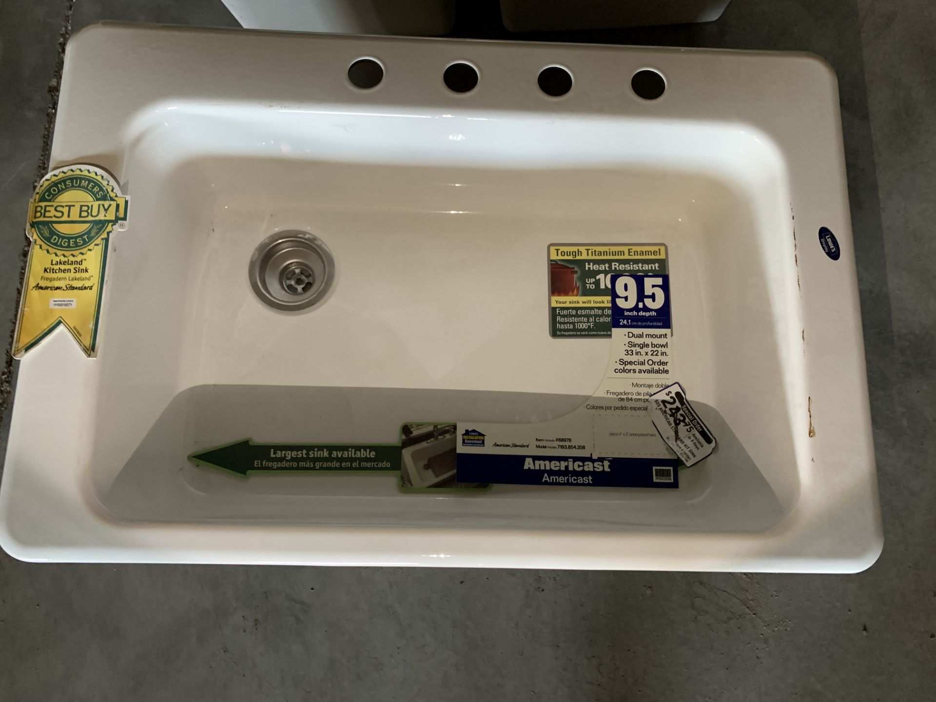 2x Lowes Sinks - Image 2 of 2