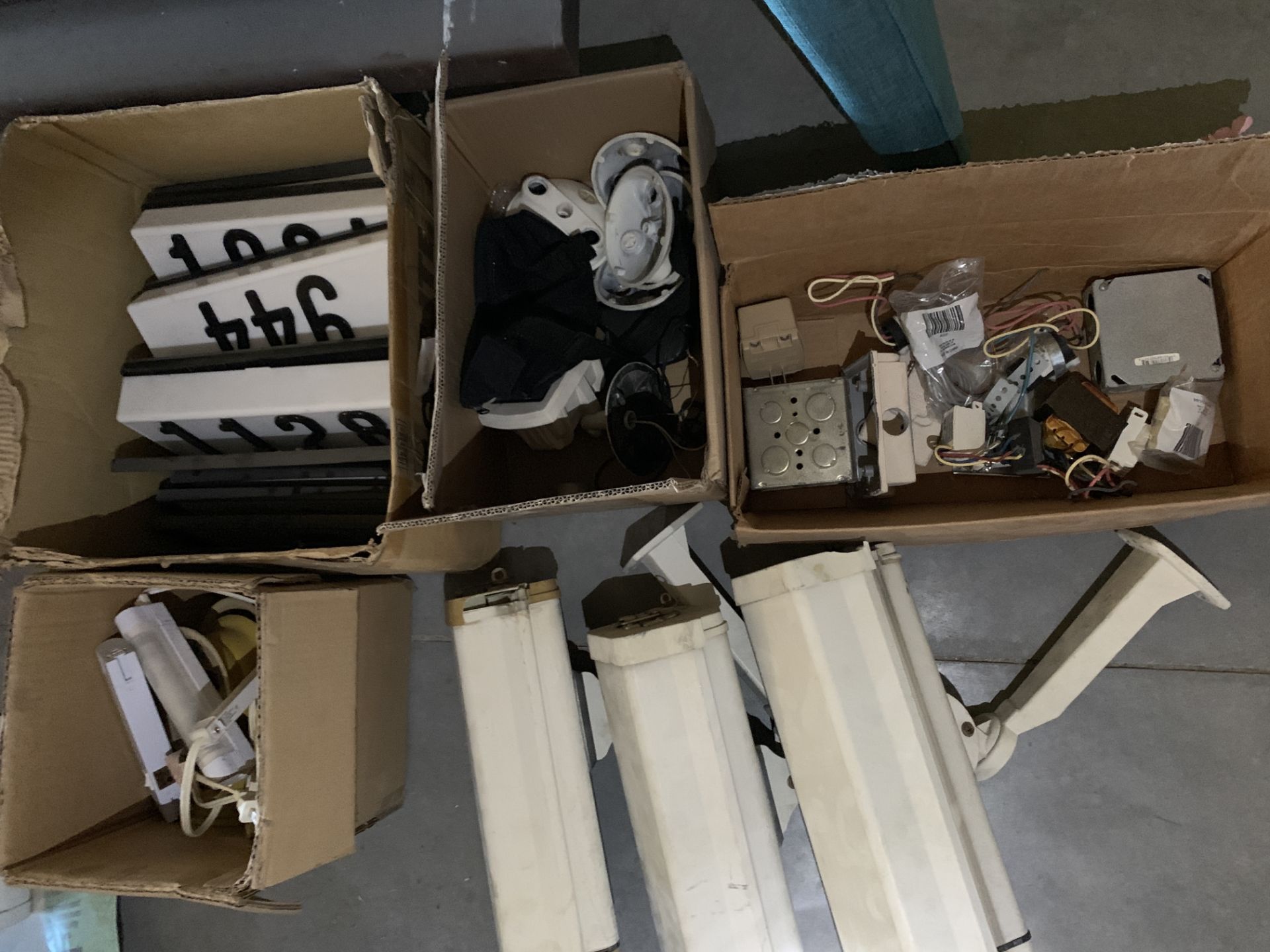 Mixed lot of Commercial Security Camera Housings, House Number Signs, and Electrical Etc - Image 3 of 3