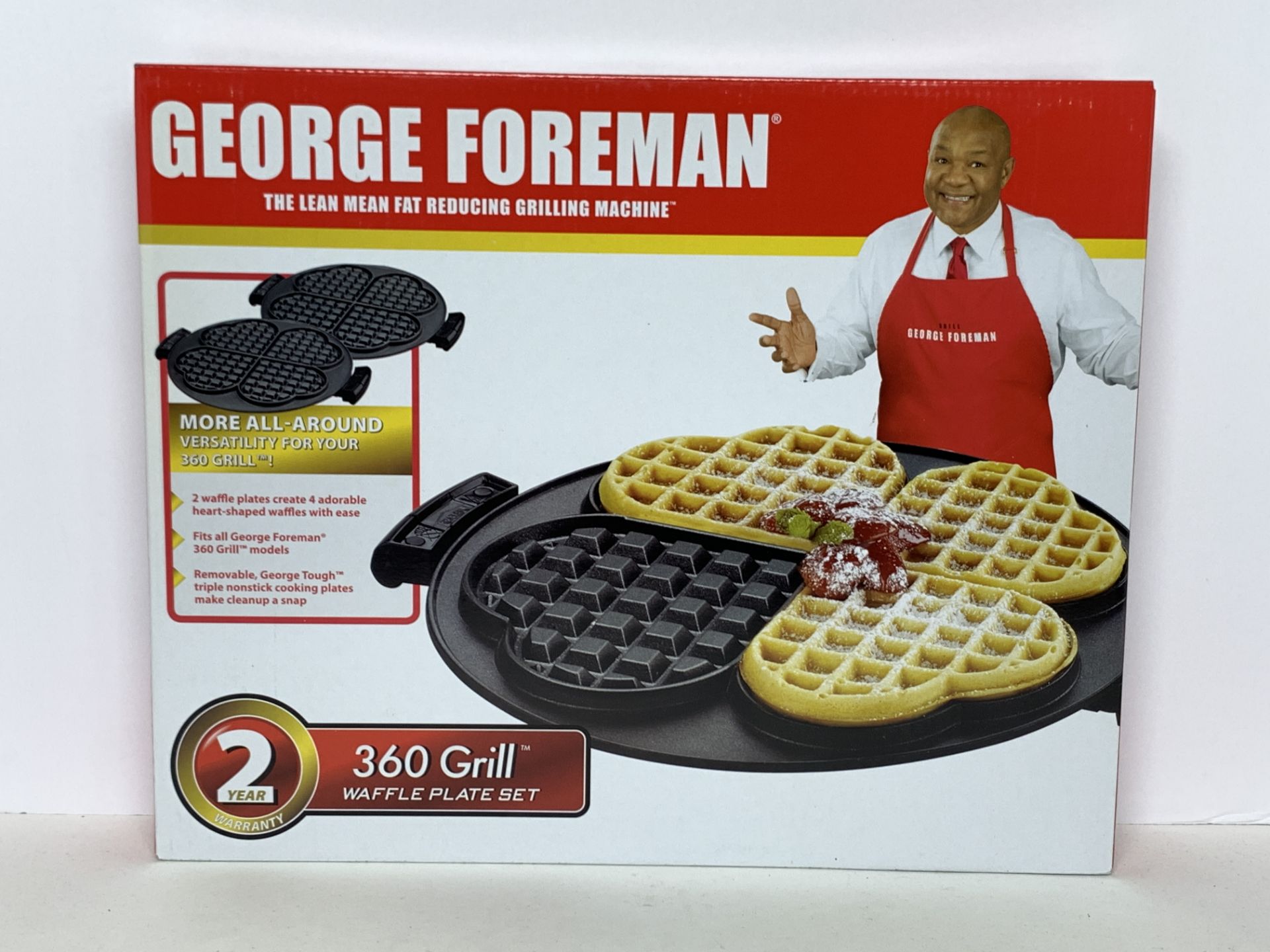 12 New in Box George Foreman 360 Grill Waffle Plate Sets (2 per box), Accessory Sets