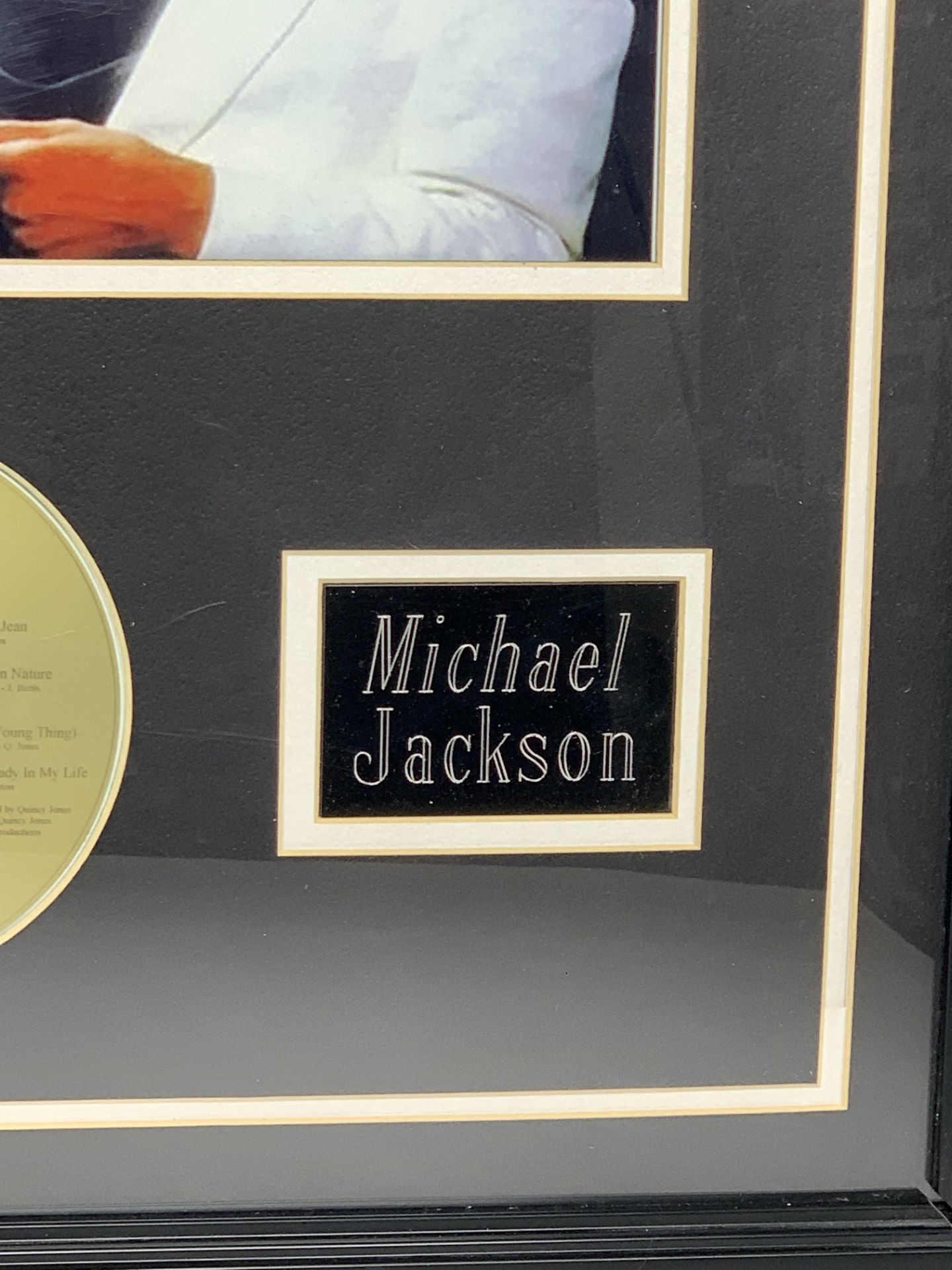 Michael Jackson Framed Memorabilia Photo Plaque and Disc - Image 4 of 5