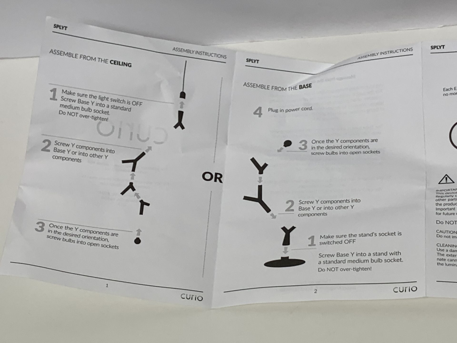 SPLYT CURIO MODULAR LIGHTING KIT WITH HANGING CORD, NEW IN BOX - Image 8 of 8