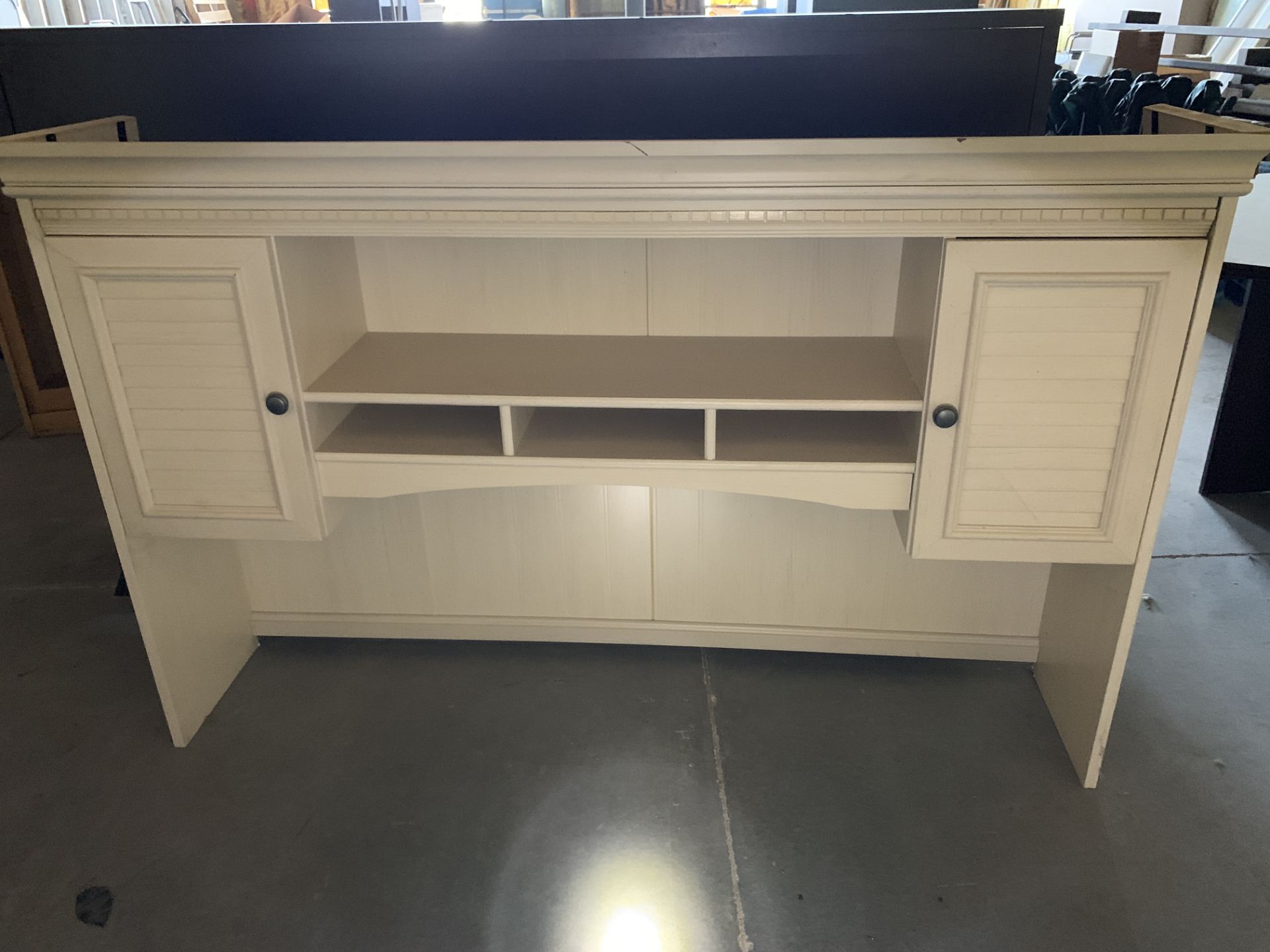 Wood Desk Topper with Shelves and Storage **Las Vegas Pick-Up only, see description below** - Image 2 of 4