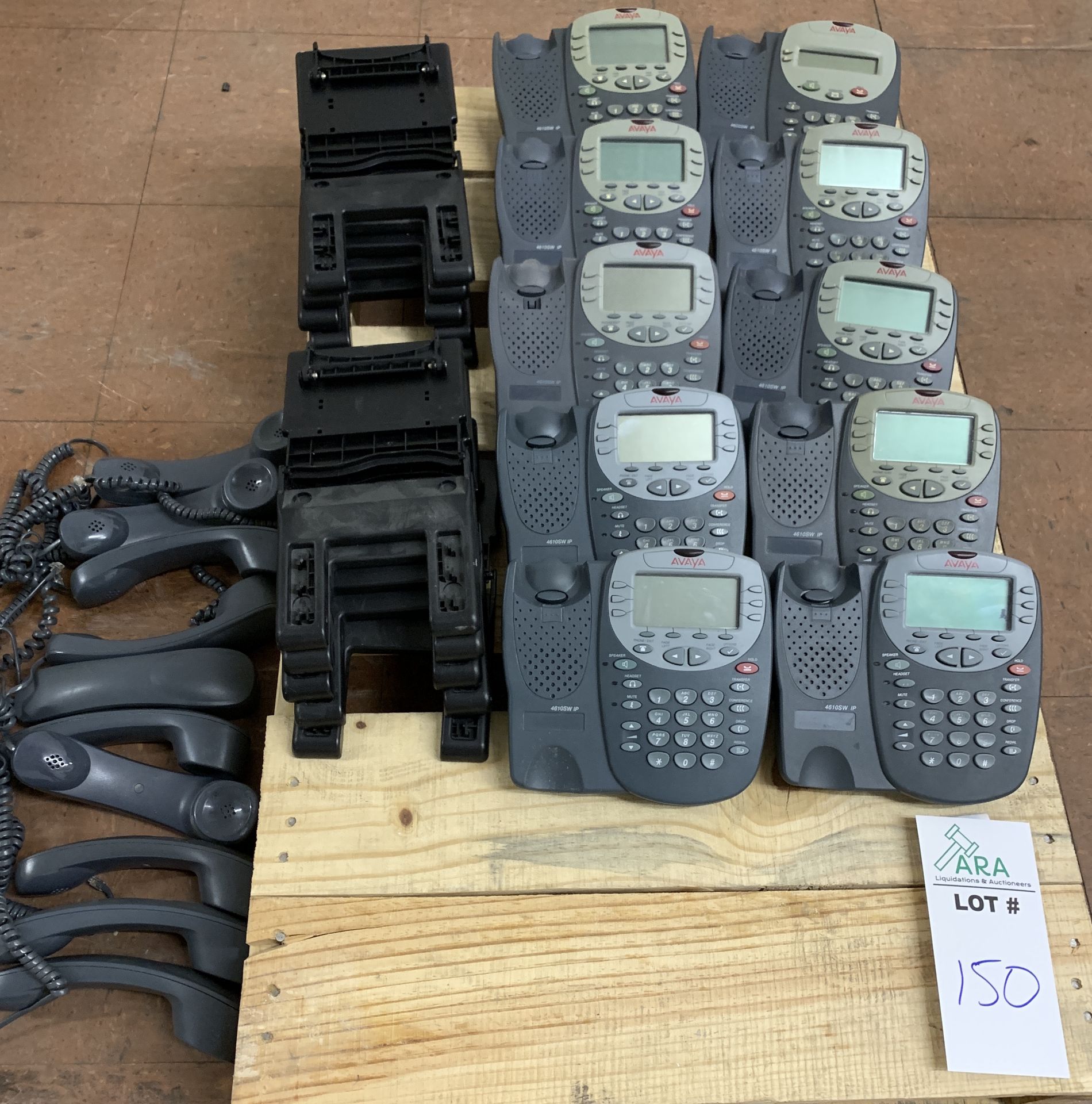 10 AVAYA PHONE HANDSETS: 9x MODEL 4610SW IP and 1x 4602 SW IP