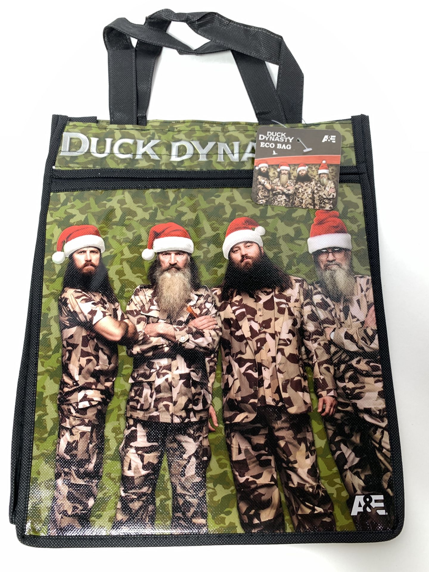 2,750 WHOLESALE PRICED Duck Dynasty Eco Tote Bags, 2 Interior Sections, RETAIL READY, NWT, $.12 EA! - Image 4 of 9