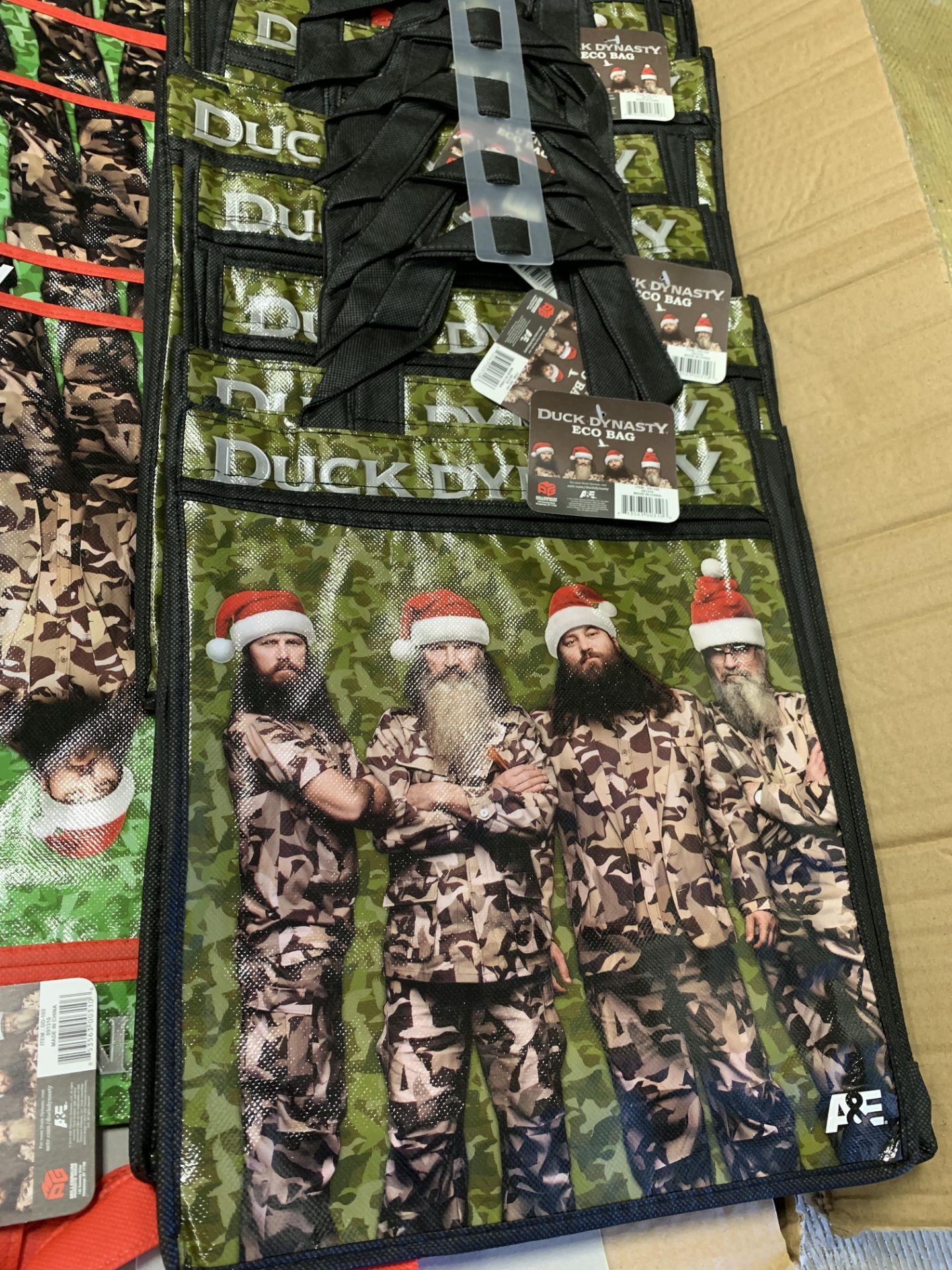 2,750 WHOLESALE PRICED Duck Dynasty Eco Tote Bags, 2 Interior Sections, RETAIL READY, NWT, $.12 EA! - Image 9 of 9