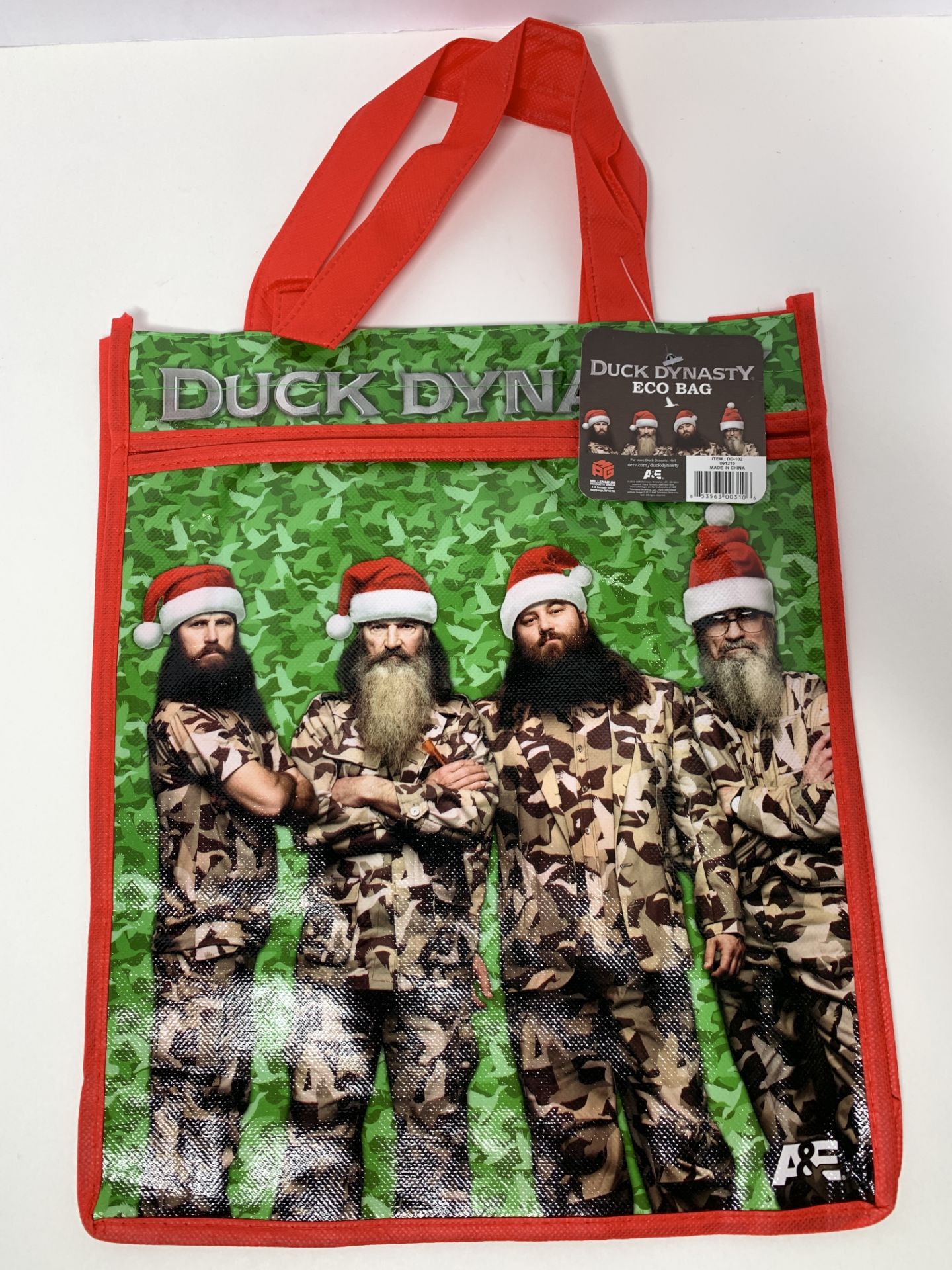 2,750 WHOLESALE PRICED Duck Dynasty Eco Tote Bags, 2 Interior Sections, RETAIL READY, NWT, $.12 EA! - Image 3 of 9