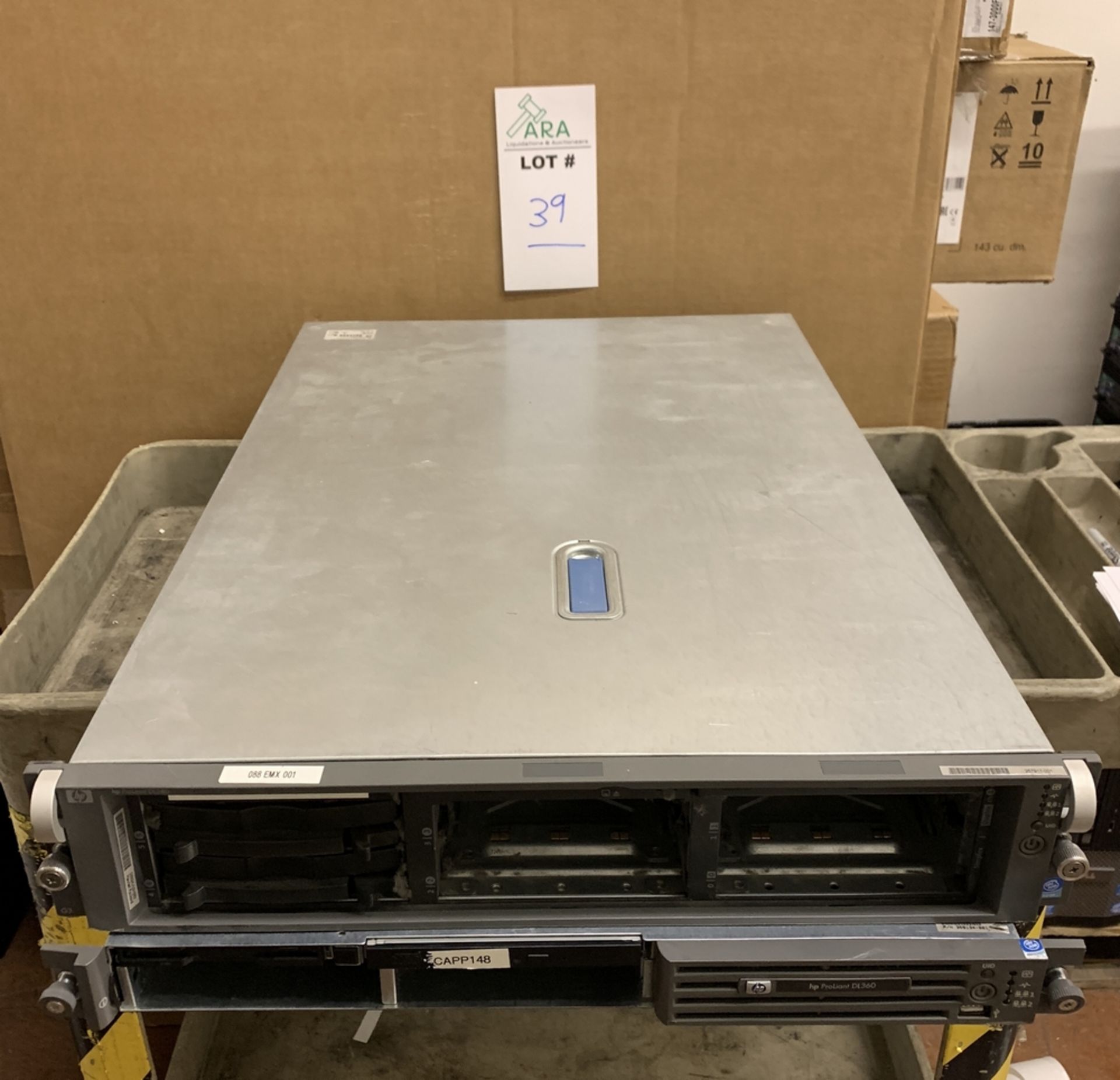 2 X SERVER UNITS / HP ProLiant DL360 G8 Server + HP DL380 ALL SLOTS ARE EMPTY ALL ITEMS ARE SOLD