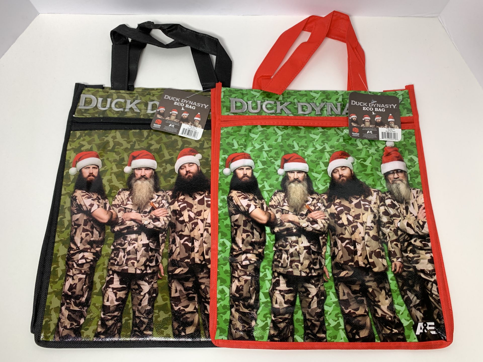 2,750 WHOLESALE PRICED Duck Dynasty Eco Tote Bags, 2 Interior Sections, RETAIL READY, NWT, $.12 EA! - Image 2 of 9