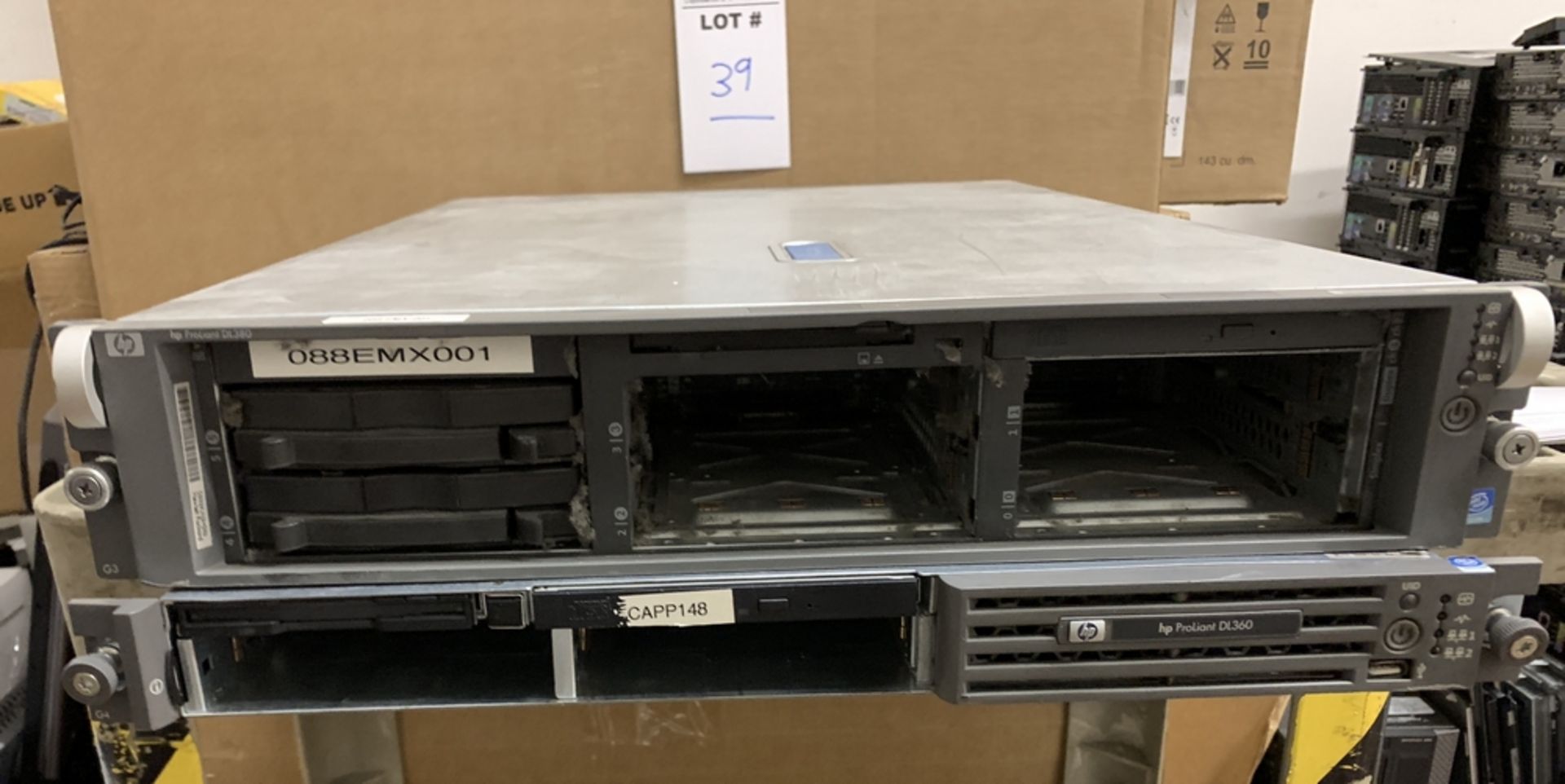 2 X SERVER UNITS / HP ProLiant DL360 G8 Server + HP DL380 ALL SLOTS ARE EMPTY ALL ITEMS ARE SOLD - Image 3 of 4