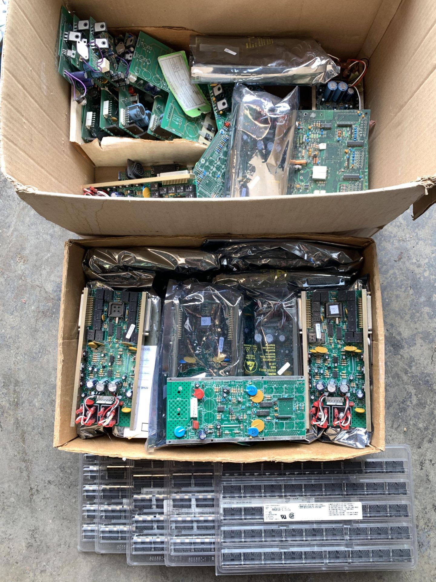 Mixed Lot of Computer Boards and Modular Ports