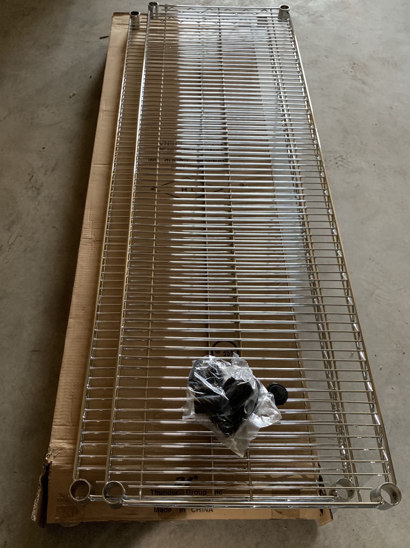 4x Metal Shelving Panels 18x60" NSW Chrome Wire Shelving - Image 4 of 7