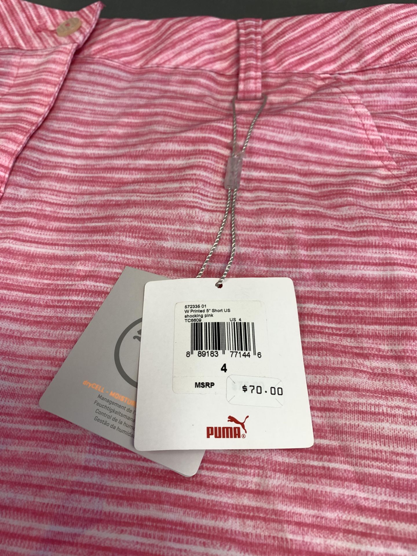 307 New Tagged PUMA Pink & White Women's Shorts, Retail on tag $75, We are offered under $3.26 EA! - Image 3 of 5