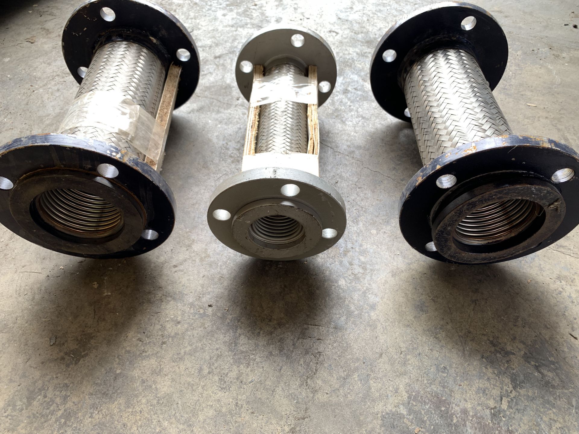 3 Stainless Sttel Flange Flexible Connectors, 12", Heavy Duty Industrial - Image 3 of 4