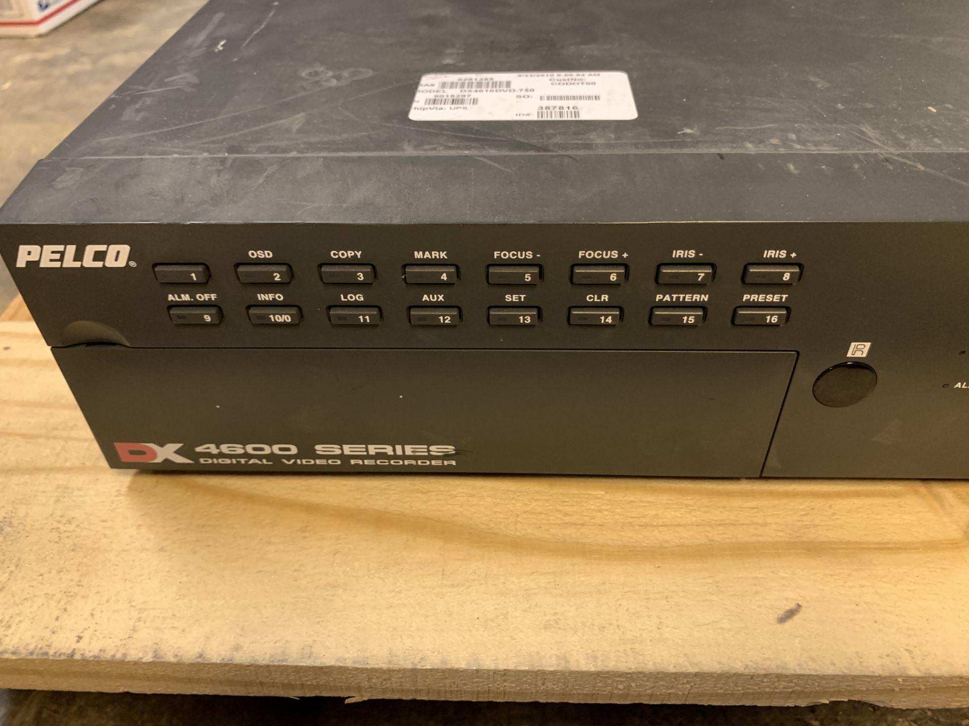 PELCO DX 4600 SERIES DIGITAL VIDEO RECORDER - Image 2 of 5