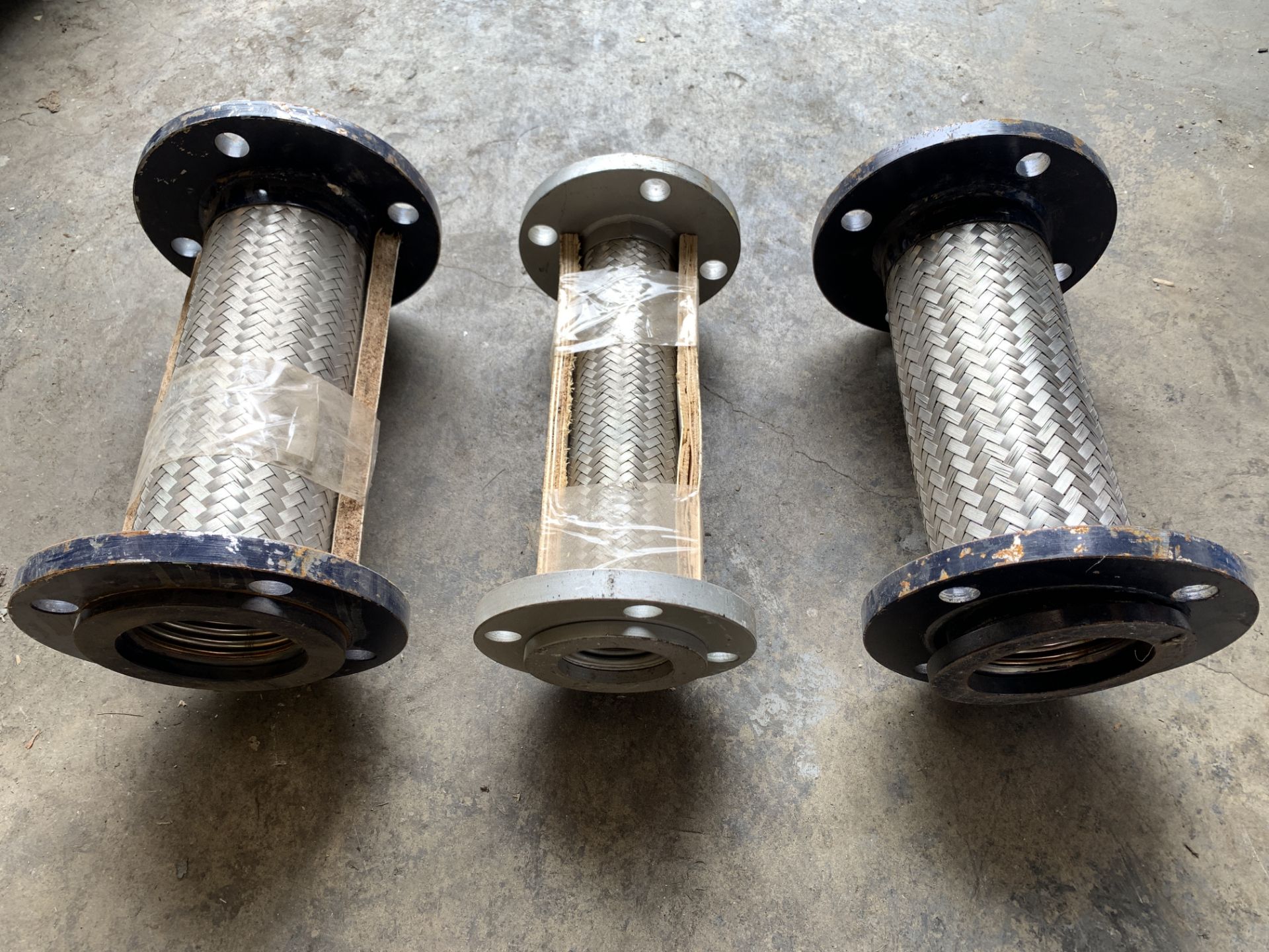 3 Stainless Sttel Flange Flexible Connectors, 12", Heavy Duty Industrial - Image 2 of 4