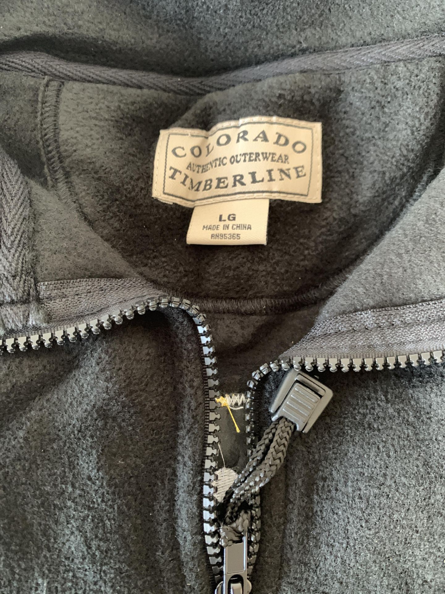 50 Fleece Men's Zip-Up Jackets, Colorado Timerline Authentic Outerwear, Large - Image 4 of 5