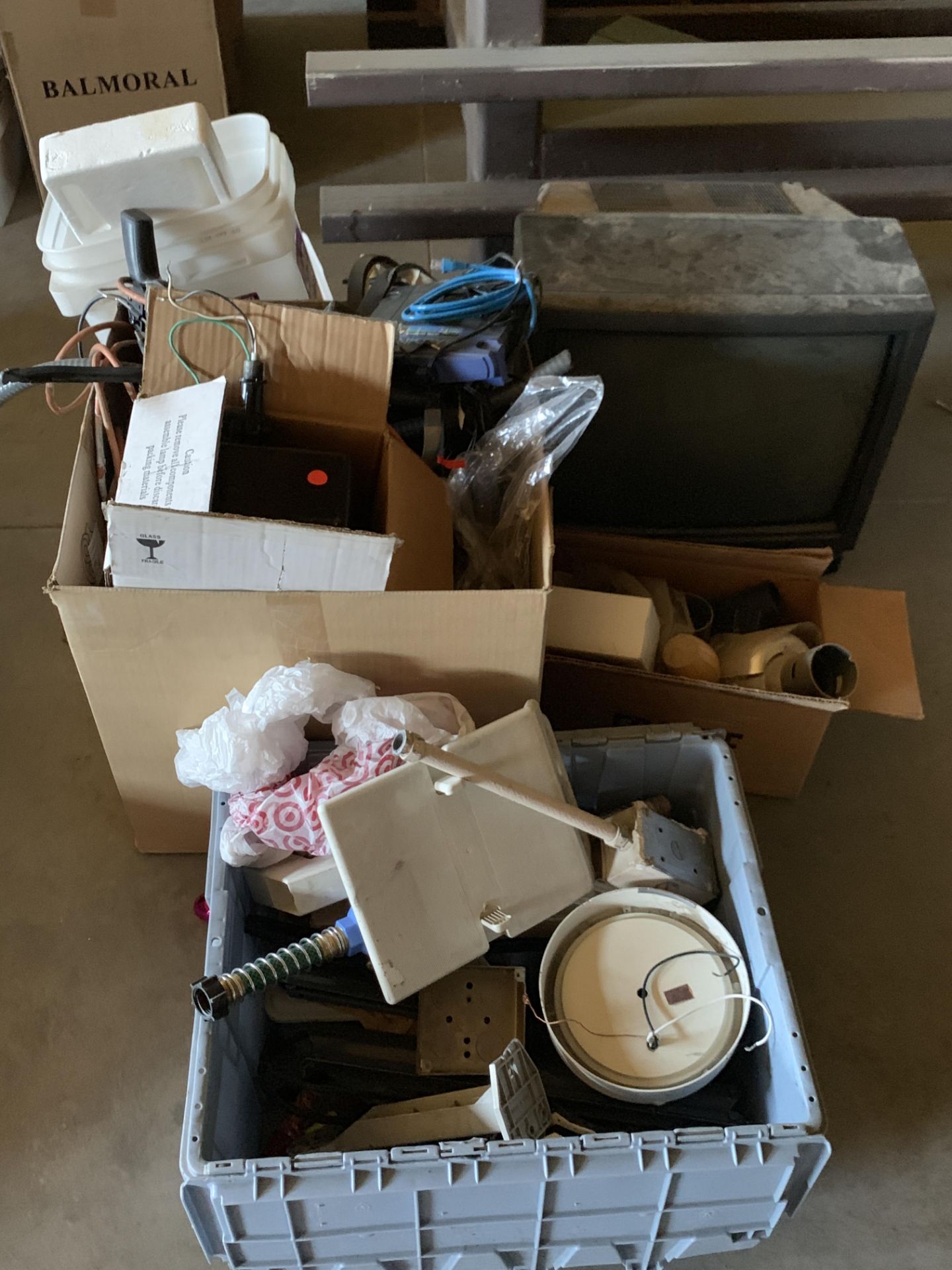 Mixed lot including: TV, Router, Electronics, etc. *If won, available for Las Vegas pick up only
