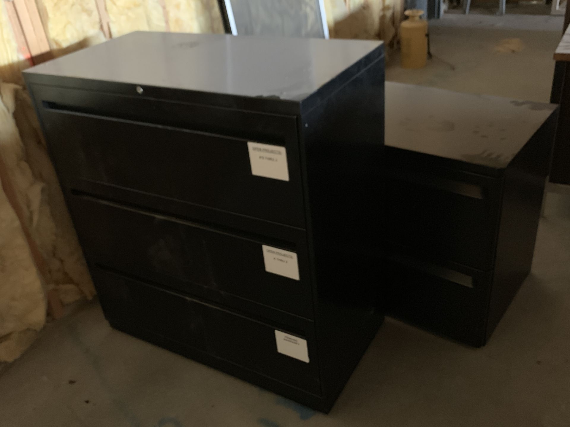 2 Black Filing Cabinets *If won, available for Las Vegas pick up only - Image 2 of 2