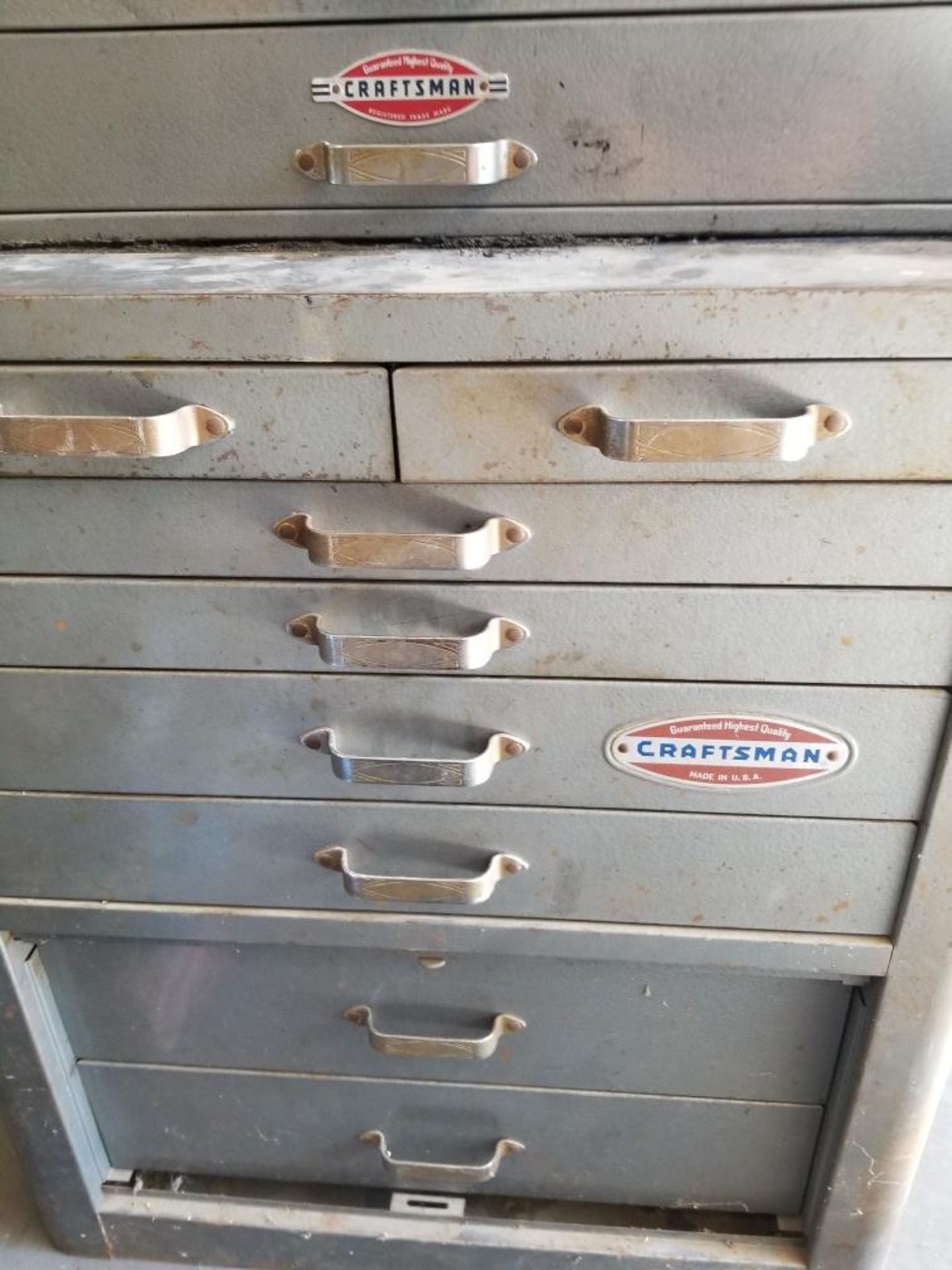 Vintage Craftsman Metal Tool Chest Cabinet Box, 19 drawer, 4 feet tall *Los Angeles Area Pick Up - Image 4 of 8